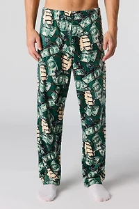 Pantalon de pyjama imprimé en peluche