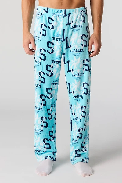 Pantalon de pyjama imprimé en peluche