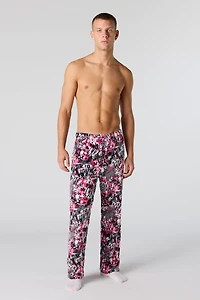 Pantalon de pyjama imprimé en peluche