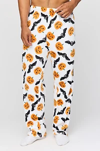 Pantalon de pyjama en peluche à imprimé Halloween
