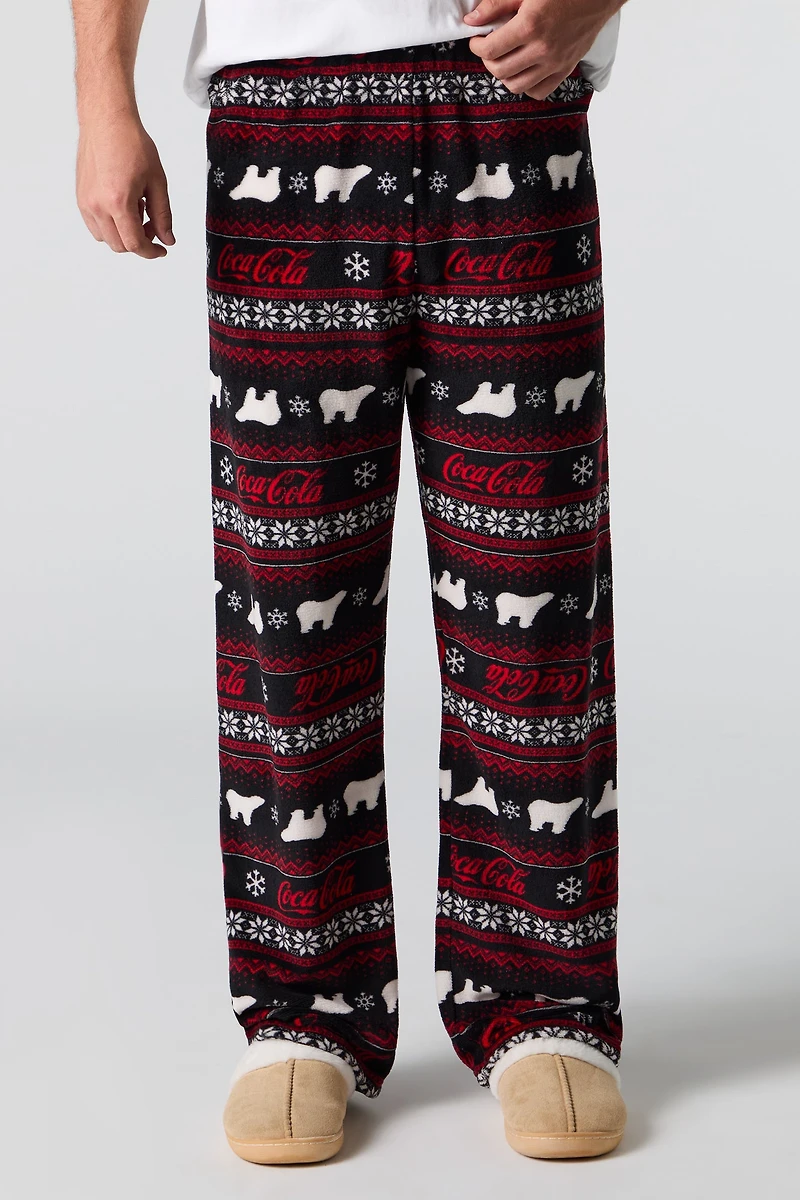 Coca-Cola Print Plush Pajama Pant