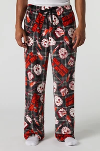Halloween Printed Plush Pajama Pant