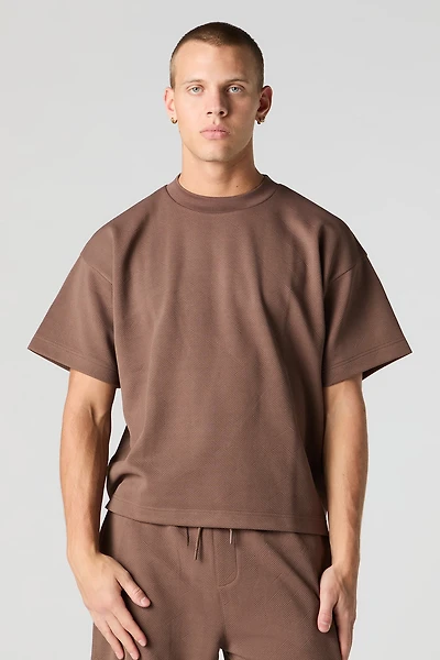 T-shirt carré texturé