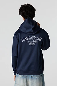 Textured Embroidered Hoodie