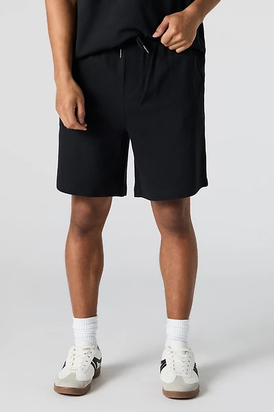 Textured Drawstring Short