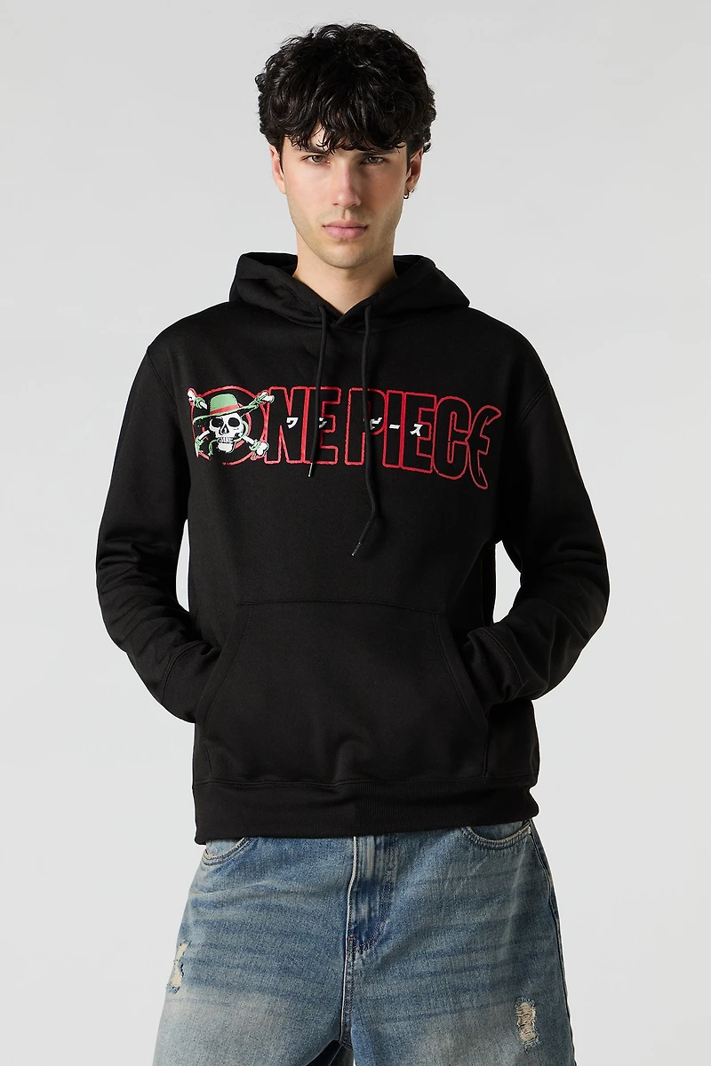 Haut à capuchon en molleton avec imprimé One Piece