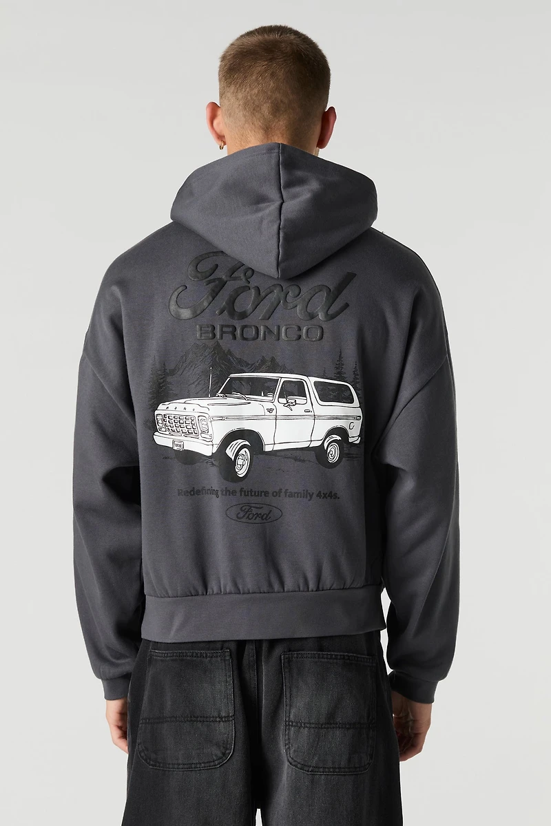 Ford Bronco Puff Print Fleece Hoodie
