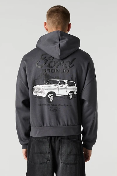 Ford Bronco Puff Print Fleece Hoodie