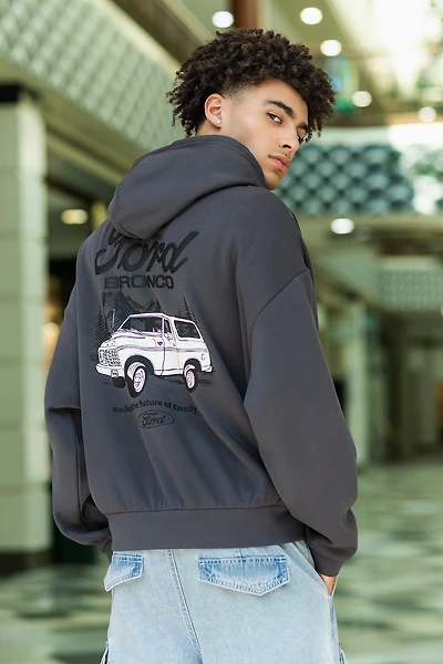 Ford Bronco Puff Print Fleece Hoodie