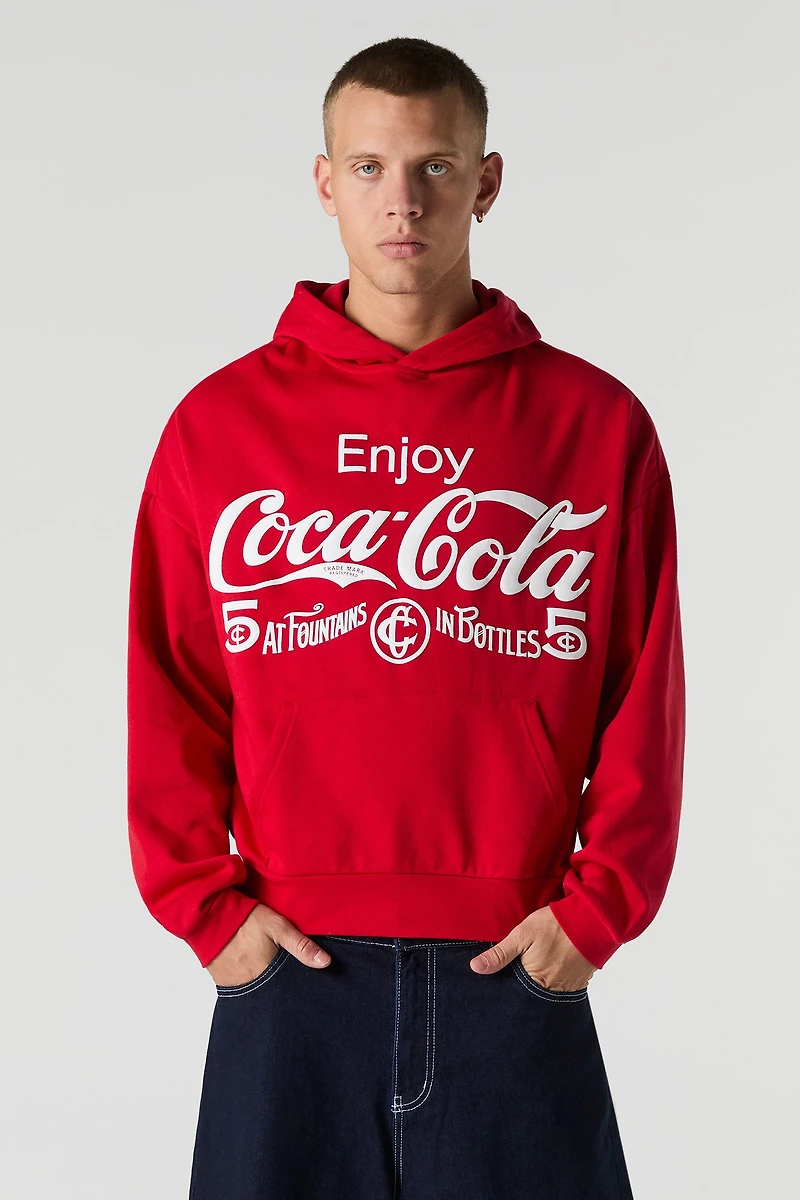 Coca-Cola Puff Print Fleece Hoodie