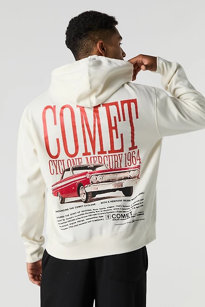 Ford Comet Puffed Print Fleece Hoodie