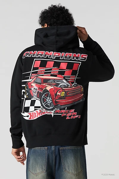Haut à capuchon en molleton avec motif brodé Hot Wheels™