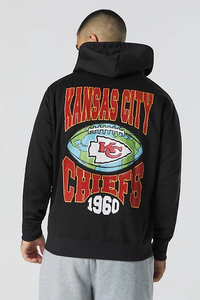 Haut à capuchon en molleton imprimé floqué Kansas City Chiefs