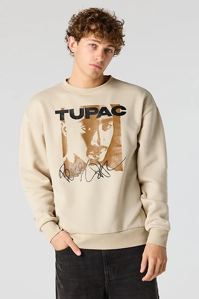 Tupac Graphic Fleece Sweatshirt