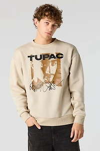 Tupac Graphic Fleece Sweatshirt