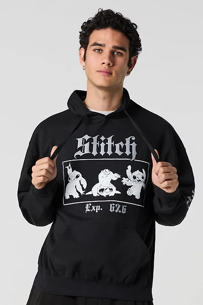 Stitch Graphic Fleece Hoodie