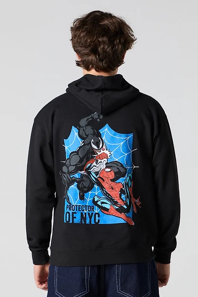 Spider-Man & Venom Puff Print Hoodie