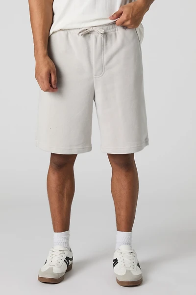 Short en molleton à taille coulissante