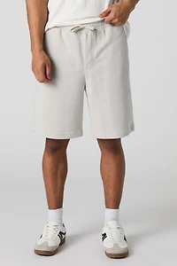 Short en molleton à taille coulissante