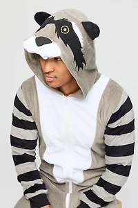 3D Raccoon Plush Onesie