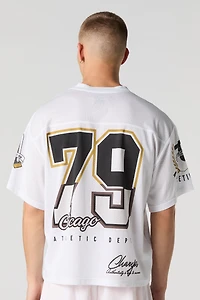 Jersey de football en filet à imprimé City