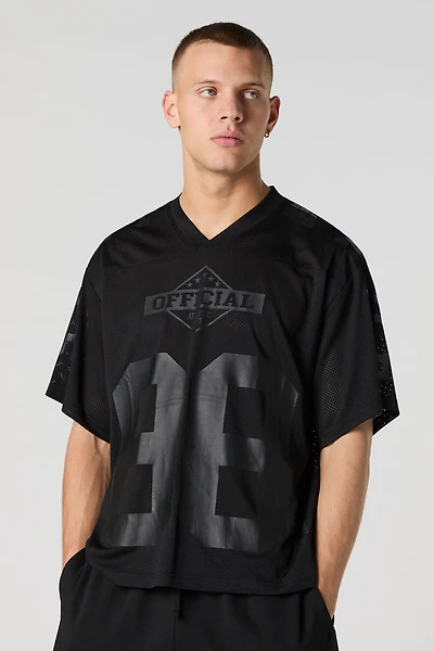 Graphic Mesh Football Jersey