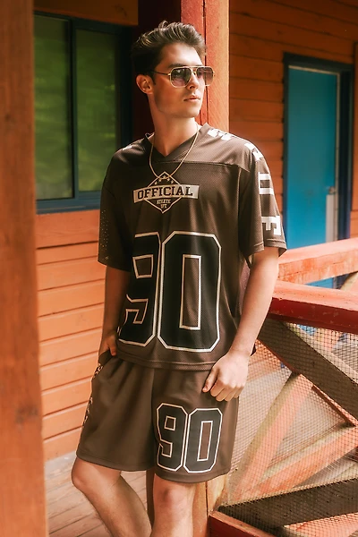 Jersey de football en filet imprimé