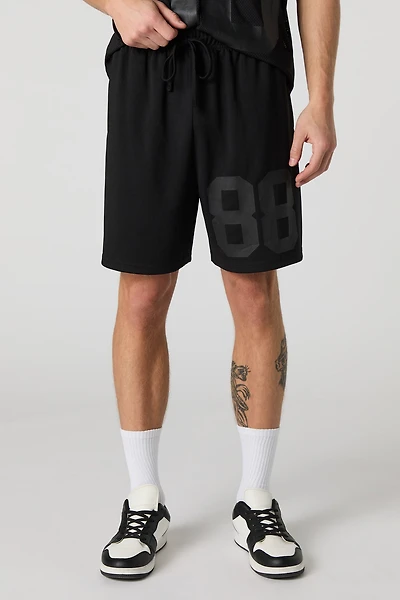 Graphic Mesh Active Short