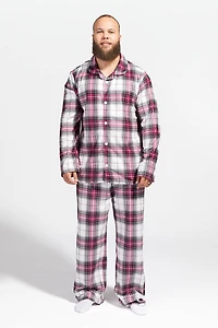 Ensemble Pyjamas de famille en flanelle à carreaux pour homme
