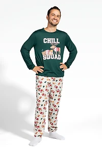 Ensemble-pyjama de famille Chill Squad pour hommes