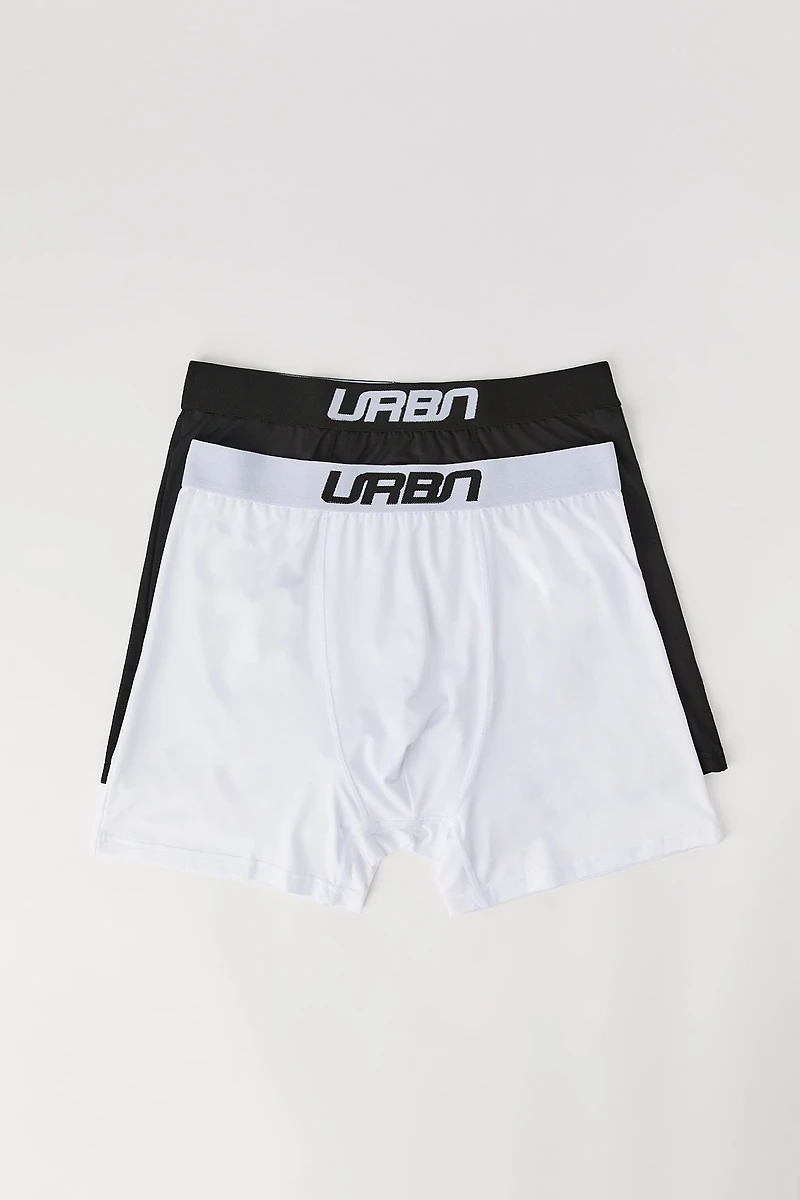 Caleçon boxeur uni (paquet de 2)