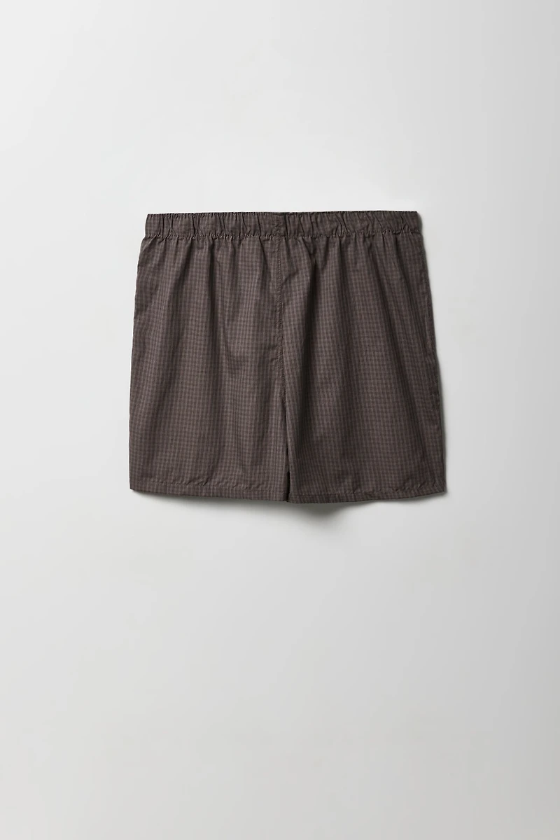 Short boxeur à carreaux