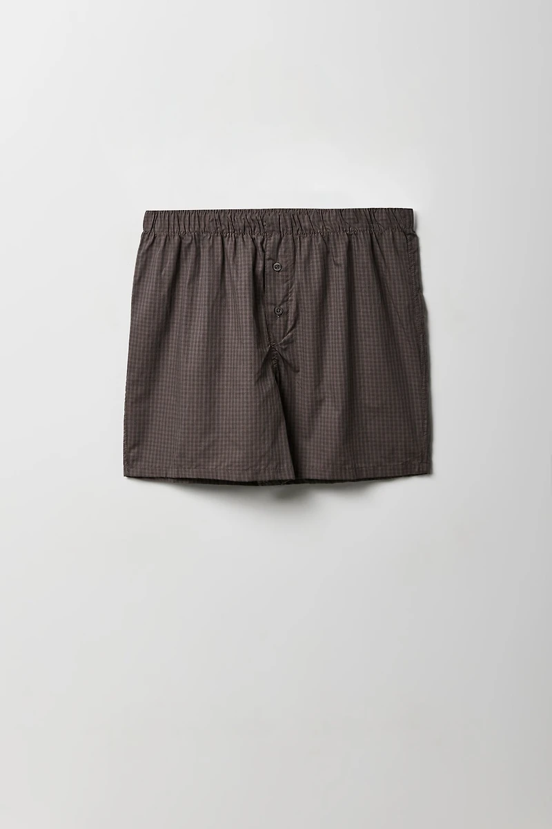 Short boxeur à carreaux