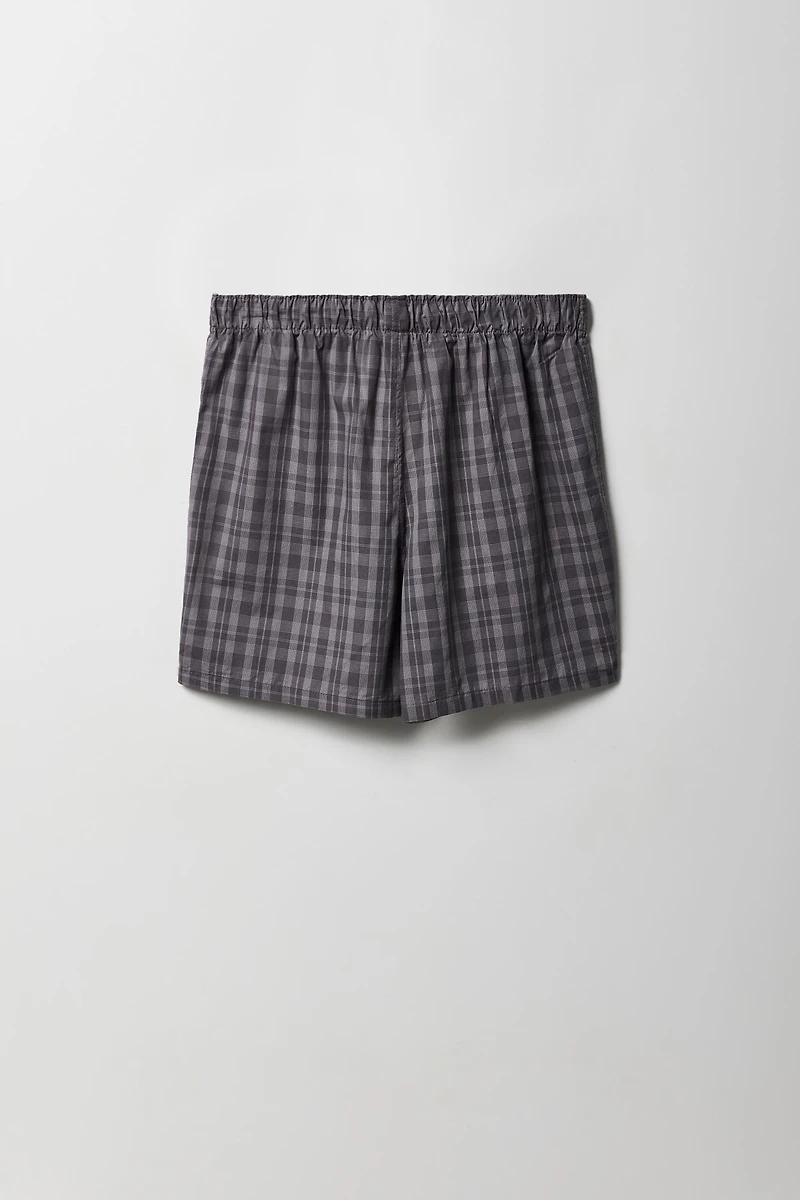 Short boxeur à carreaux
