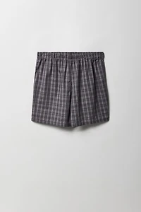 Short boxeur à carreaux