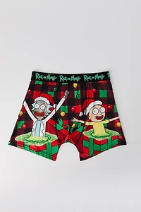 Cartoon Christmas Print Boxer Brief