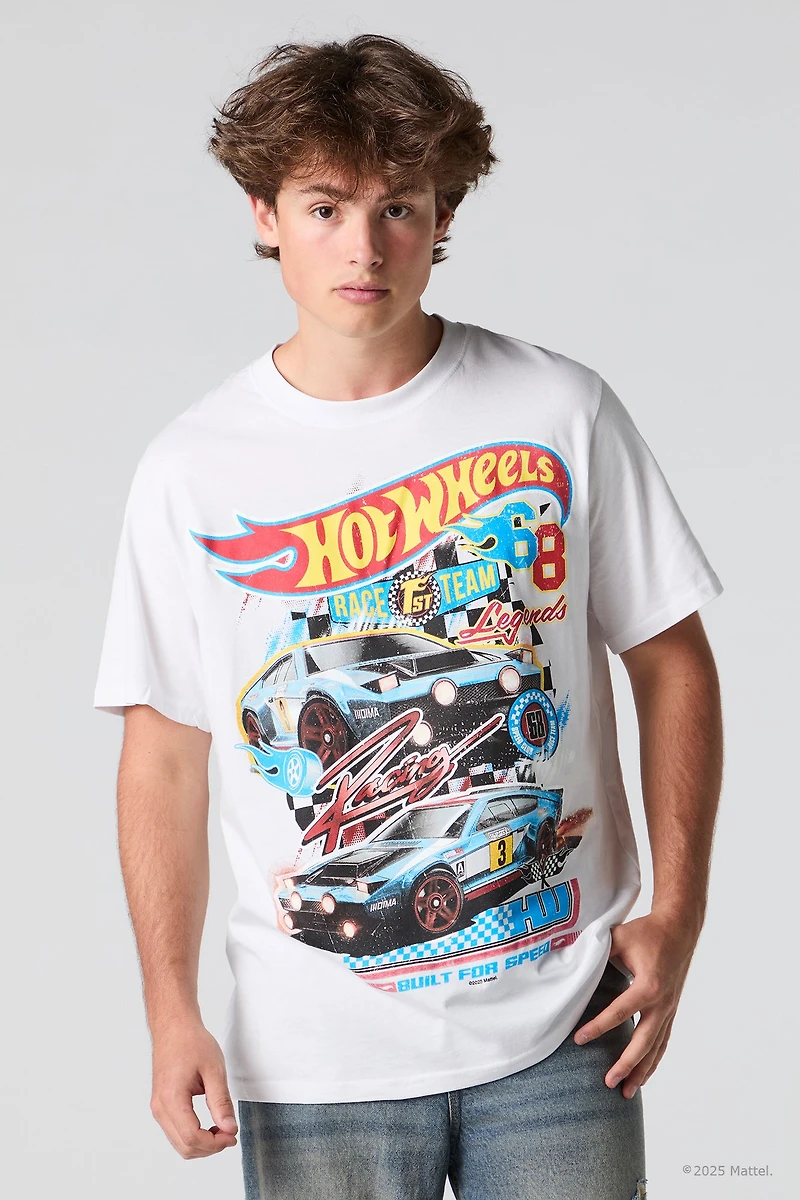 T-shirt à imprimé Hot Wheels