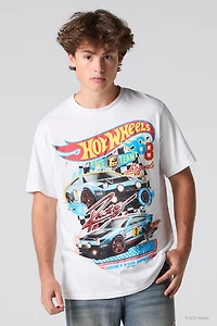 T-shirt à imprimé Hot Wheels
