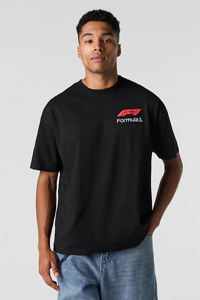 T-shirt décontracté à imprimé Formula 1