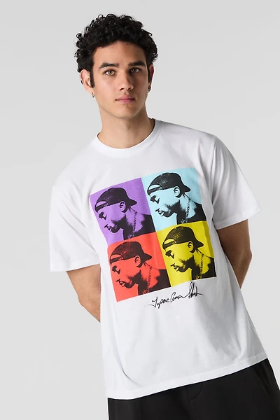 T-shirt à imprimé Tupac