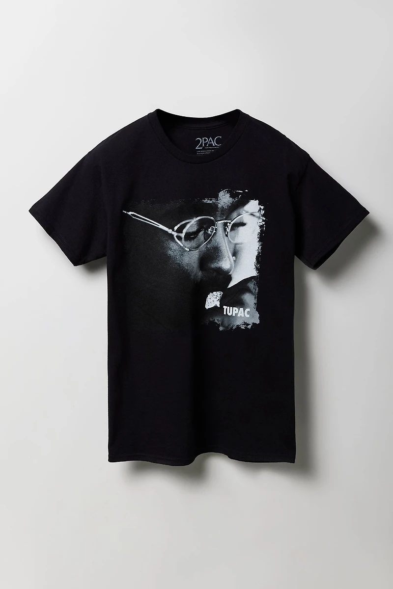 T-shirt ample à imprimé Tupac