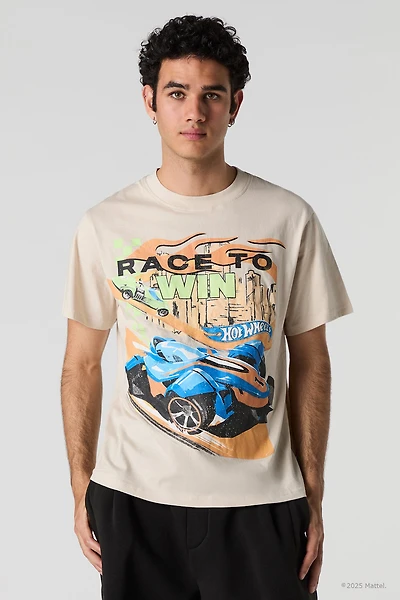 T-shirt à imprimé Hot Wheels Race to Win