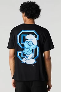 T-shirt coupe garçonne à imprimé S Is For Smurf