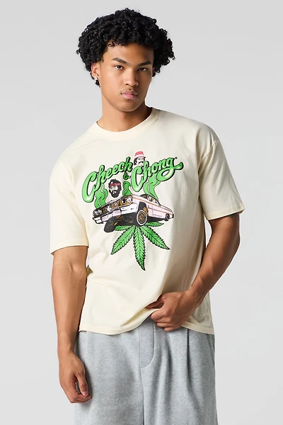 T-shirt coupe garçonne à imprimé Cheech & Chong Car