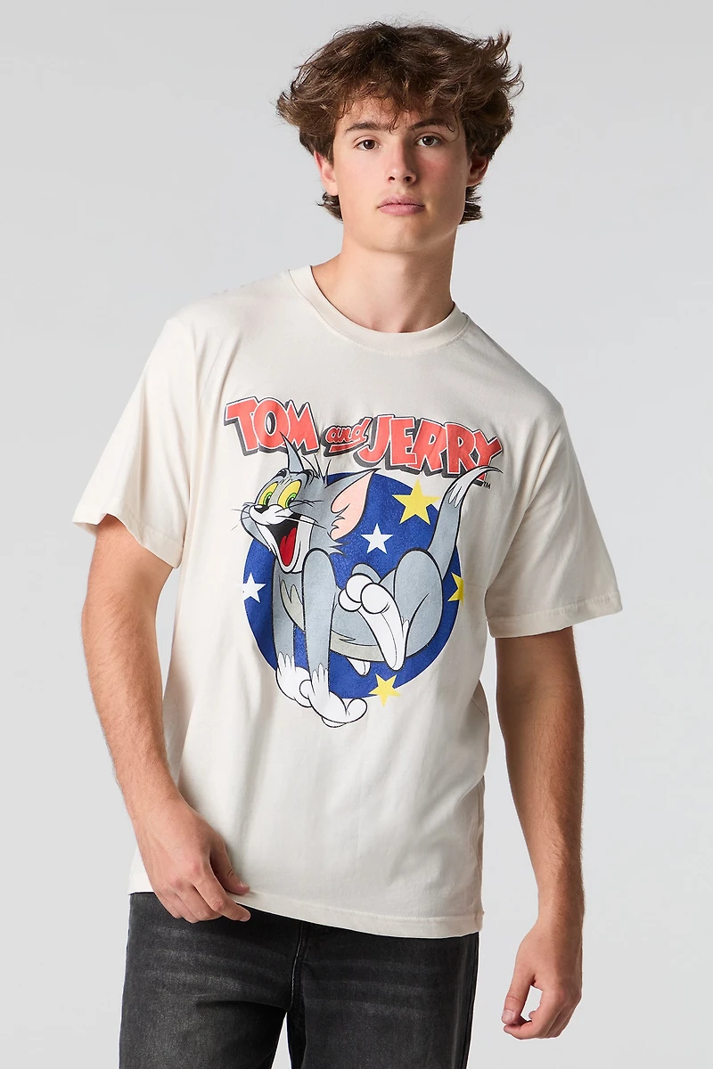 T-shirt à imprimé Tom and Jerry