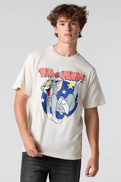 T-shirt à imprimé Tom and Jerry