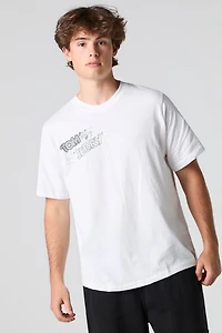 T-shirt à imprimé de dessin Tom and Jerry