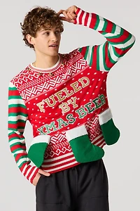 3D Stocking Christmas Sweater