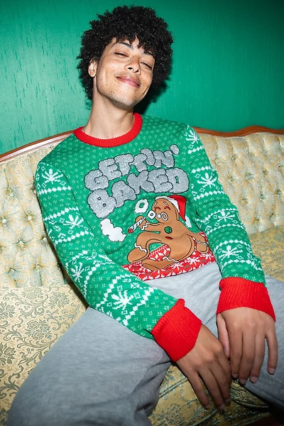 Gingerbread Baked Christmas Sweater
