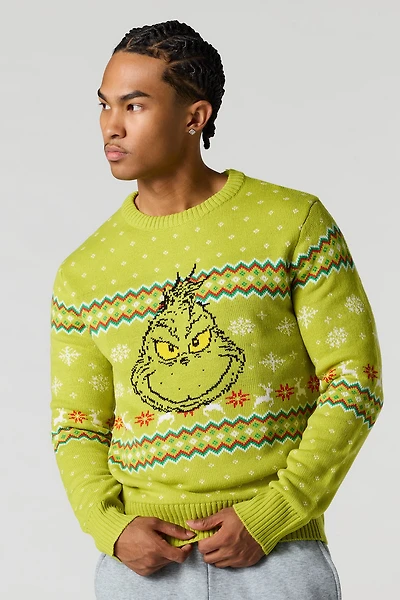 The Grinch Jacquard Knit Christmas Sweater